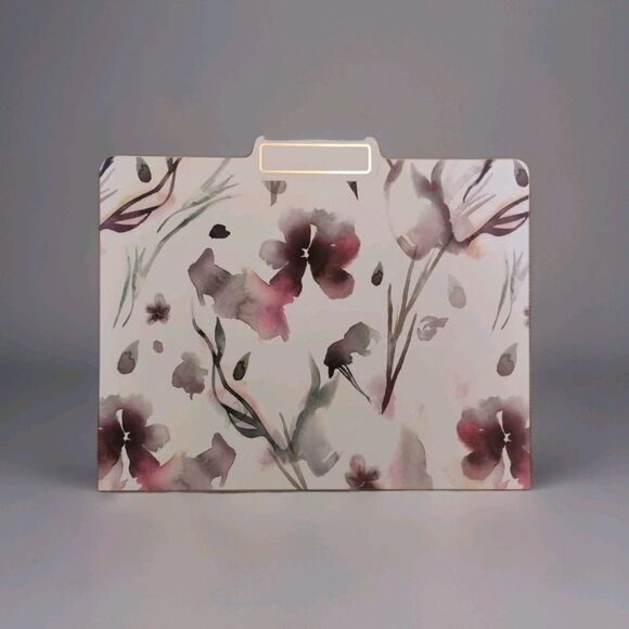 U Brands 12 Ct Floral Blooms File Folders, 2 packs, Holds 8.5" x 11" Paper - NEW - Picture 3 of 6